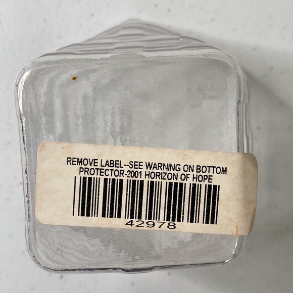 Longaberger 2001 Measuring Basket 5" Swing Handle Plastic Liner Hope Charm - Picture 10 of 15